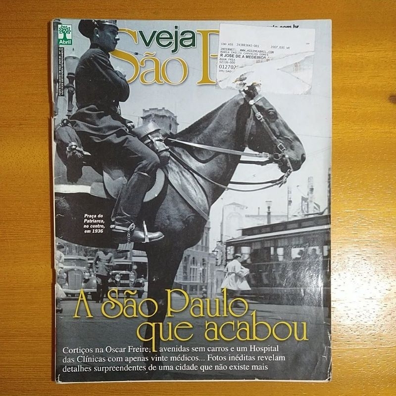 Revista Veja São Paulo Especial História da Cidade, edição de 2007