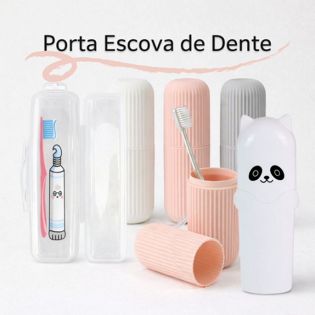 Porta Escova de Dentes Portatil Pratico Viagem em Oferta na Shopee
