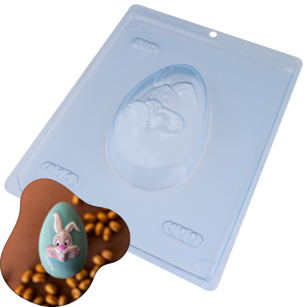Forma Especial Ovo Coelho 300g código: 811 BWB Doces Confeitaria Páscoa em Oferta na Shopee