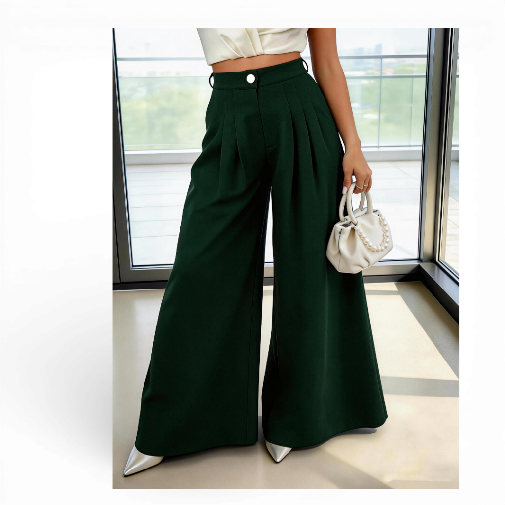 Calça Larga Casual Solta E Relaxada Plus Size G1. G2. G3