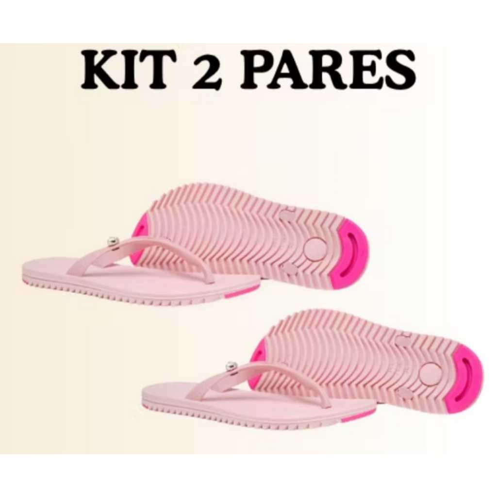 Kit 2 Chinelos Femininos Leve e Macio Tendência Verão 2026 Mulher Vibrante Moda Estilosa