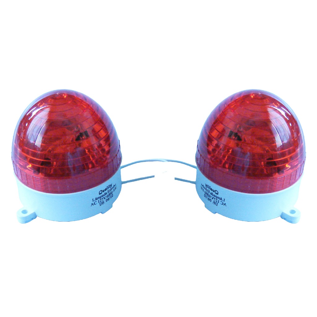 Luz Estroboscópica 220V - Vermelha - 2 peças
