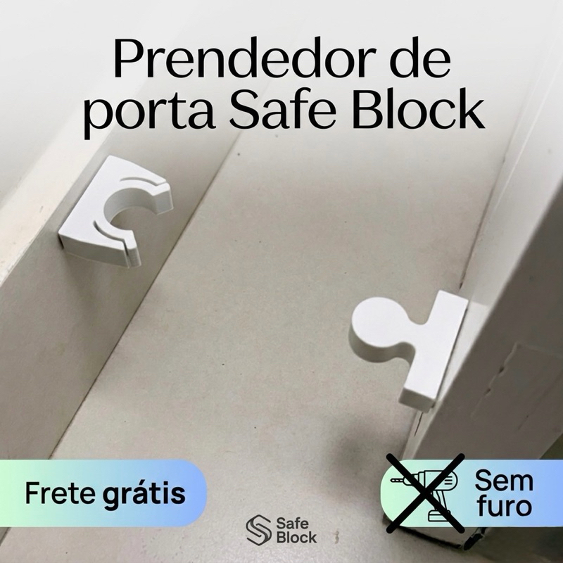 5 unidades Prendedor Batedor Trava Fixador Porta Super Forte Adesivo Dupla Face em Oferta na Shopee