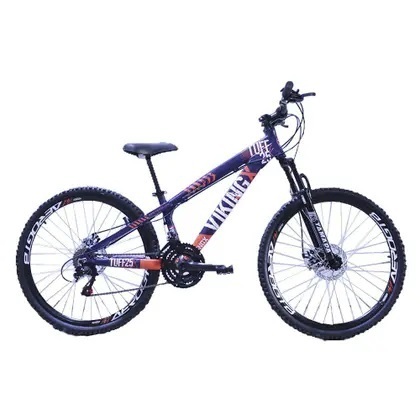 Bicicleta Vikingx TUFF 25/30 26 Freio a Disco 21V Cambios Importados Roxo Laranja