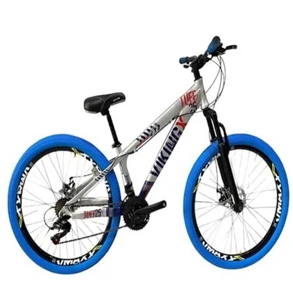 Bicicleta Viking  TUFF25 do grau cambio Shimano Aros vmaxx pneu azul Vikingx