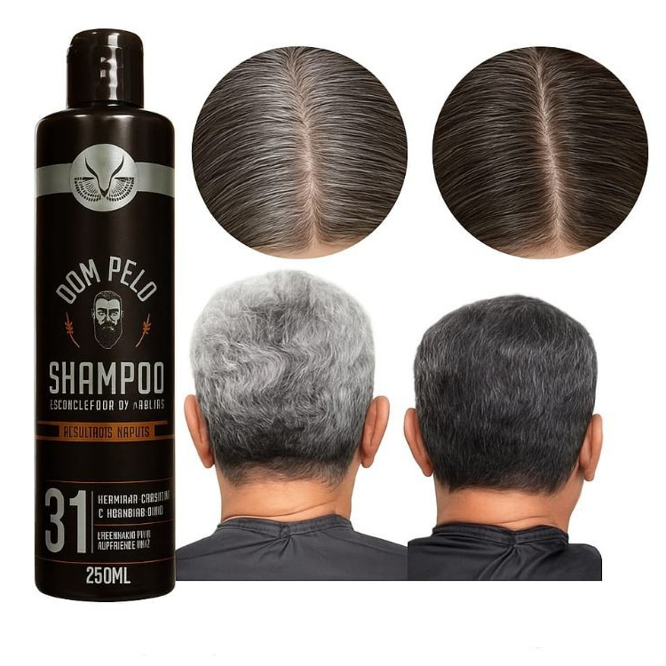 Shampo Escurecedor de Cabelos 250ml - Dom Pelo