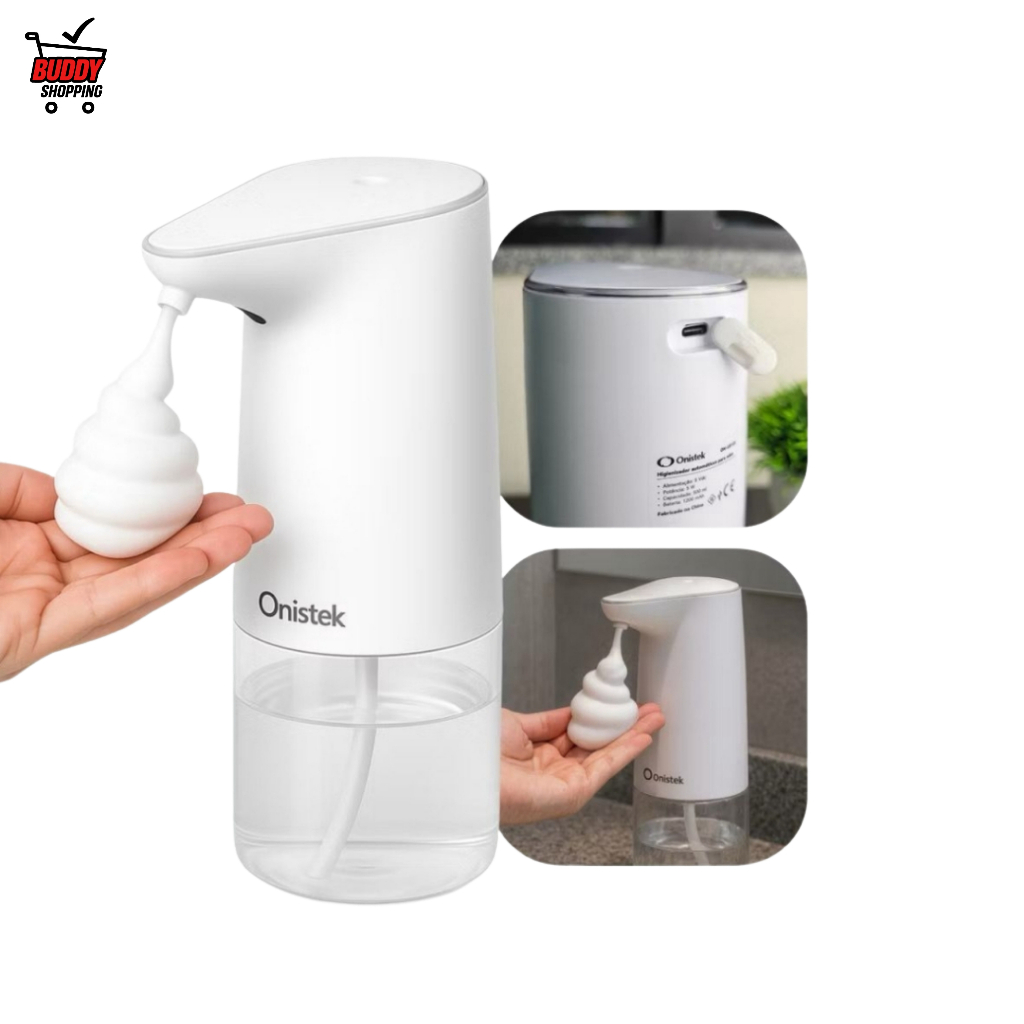 Dispenser de Sabão Automático com Sensor Detecção Infravermelho Recarregável USB UD-122