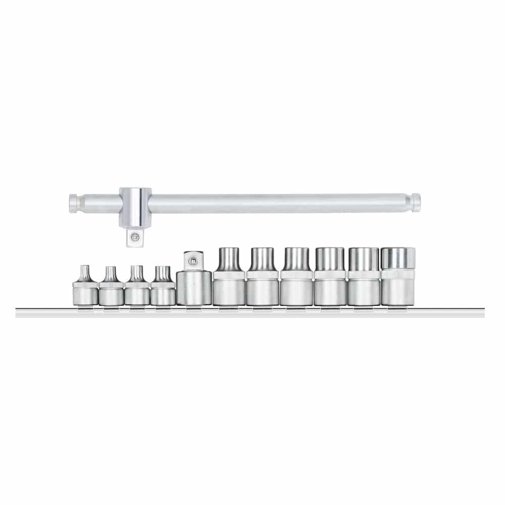 Jogo de Soquetes Torx 3/8" e 1/2" 12 Peças E08 a E20 Gedore