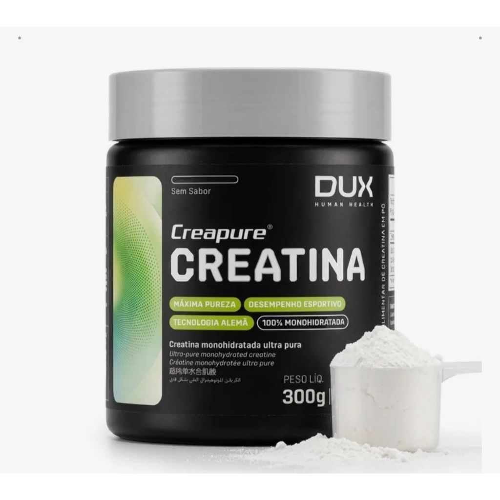 Creatina 100% Creapure Pote 300g Dux Nutrition Monohidratada Sem Sabor