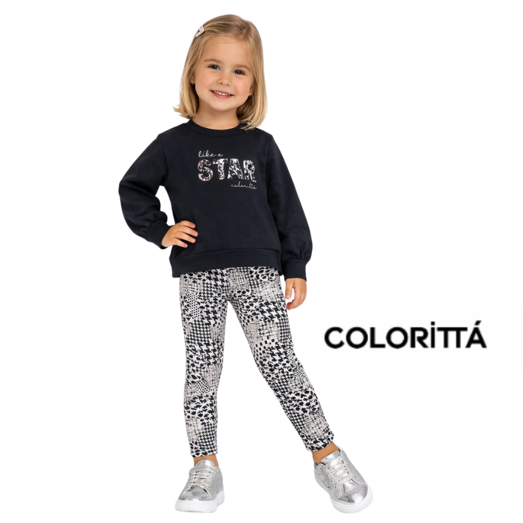 Conjunto Infantil Menina Inverno Colorita tamanho 4  73148