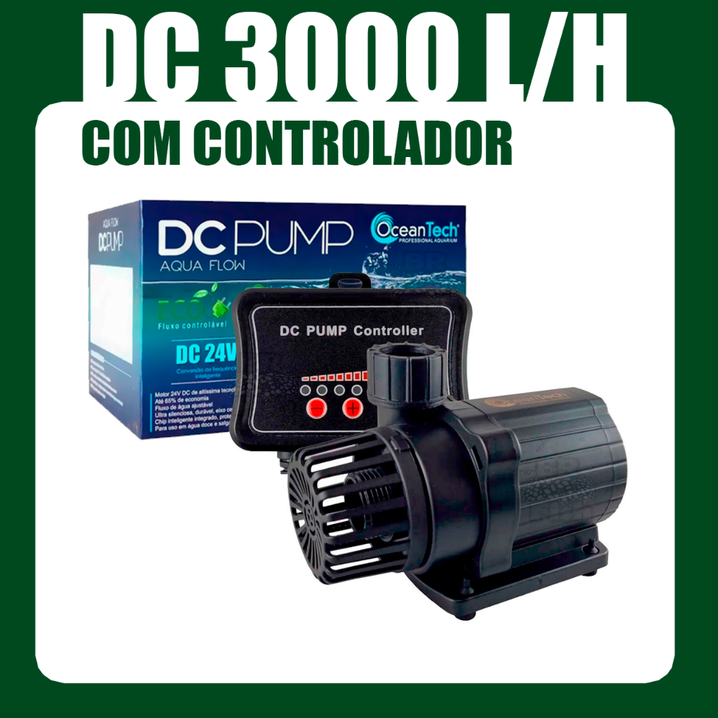 Bomba Submersa Eletrônica Dc 3000 Oceantech Bivolt Recalque