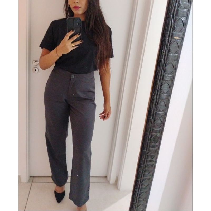 Calça social cinza 40/Brechó