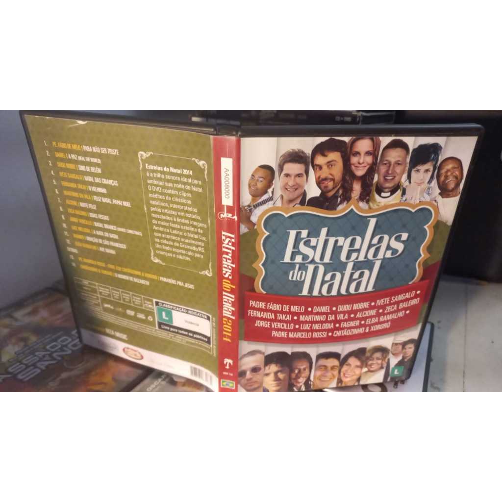 DVD MPB Estrelas Do Natal Vários Intérpretes 2014 Brasil - Fagner Dudu nobre Fernanda Takai Daniel Chitãozinho Luiz melo