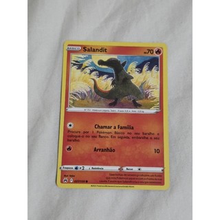 Carta Pokémon Salandit 027/159 - Realeza Absoluta (Crown Zenith)