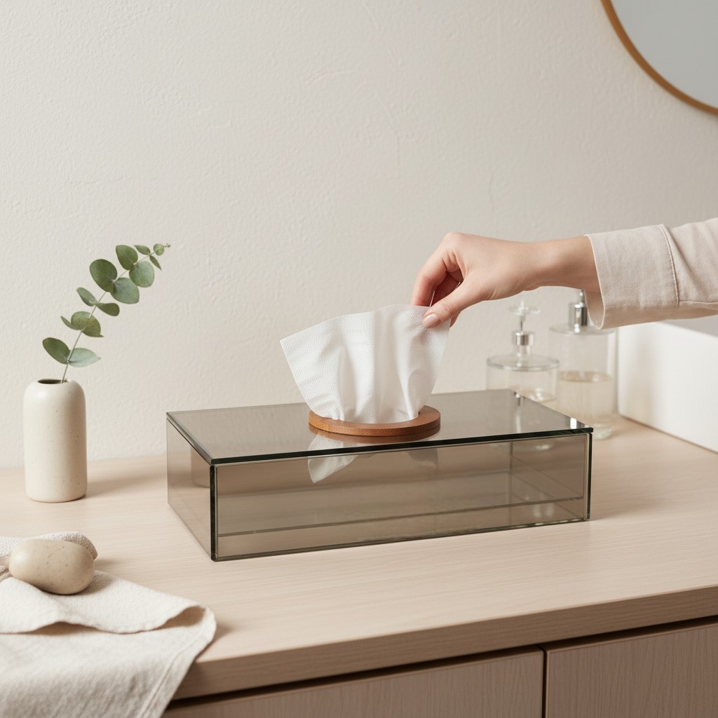 Porta Papel Toalha Lenço Interfolhado de Mesa Dispenser Pia Banheiro Lavabo Clinica Consultorio