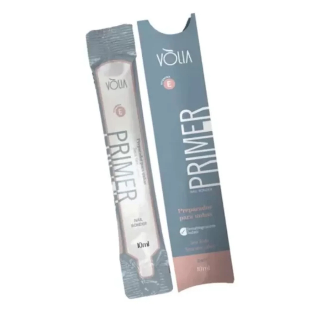 Primer Adesivador Vòlia 10ml - Fórmula Sem Ácido com Vitamina E, Uso Profissional