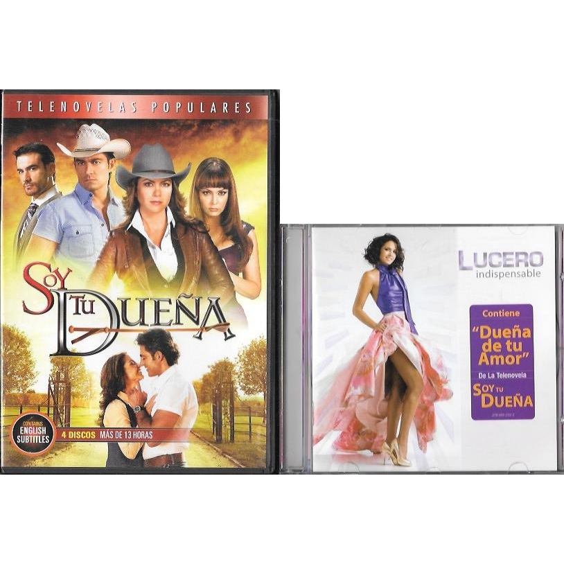 Kit DVD: Soy Tu Dueña (A Dona) novela mexicana da Lucero (c/ Fernando Colunga) + CD: Indispensable