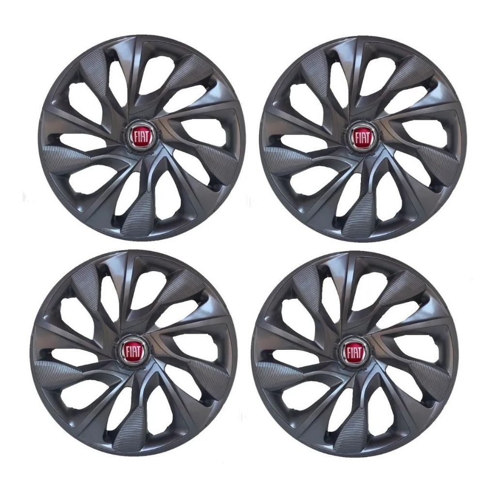 JOGO DE CALOTA DS4 AUTOMOTIVO GRAFITE FIAT