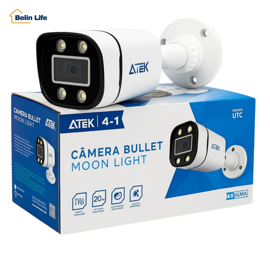 Câmera Bullet Colorida A Noite 4X1 2MP 2.8MM SIGMA-C2220B