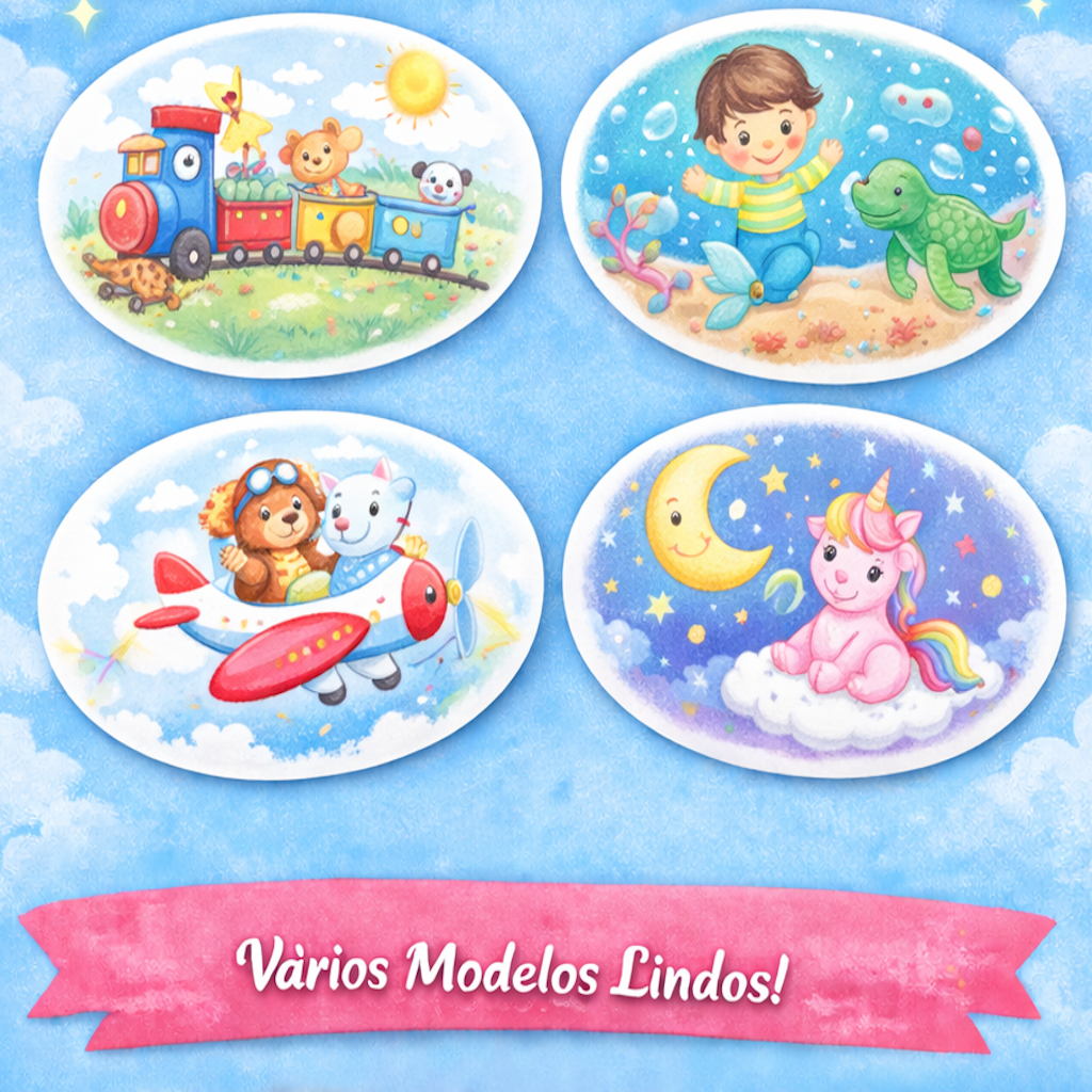 Placa Decorativa ou porta maternidade Festa Infantil | Vários Temas | Escolha o Seu tema