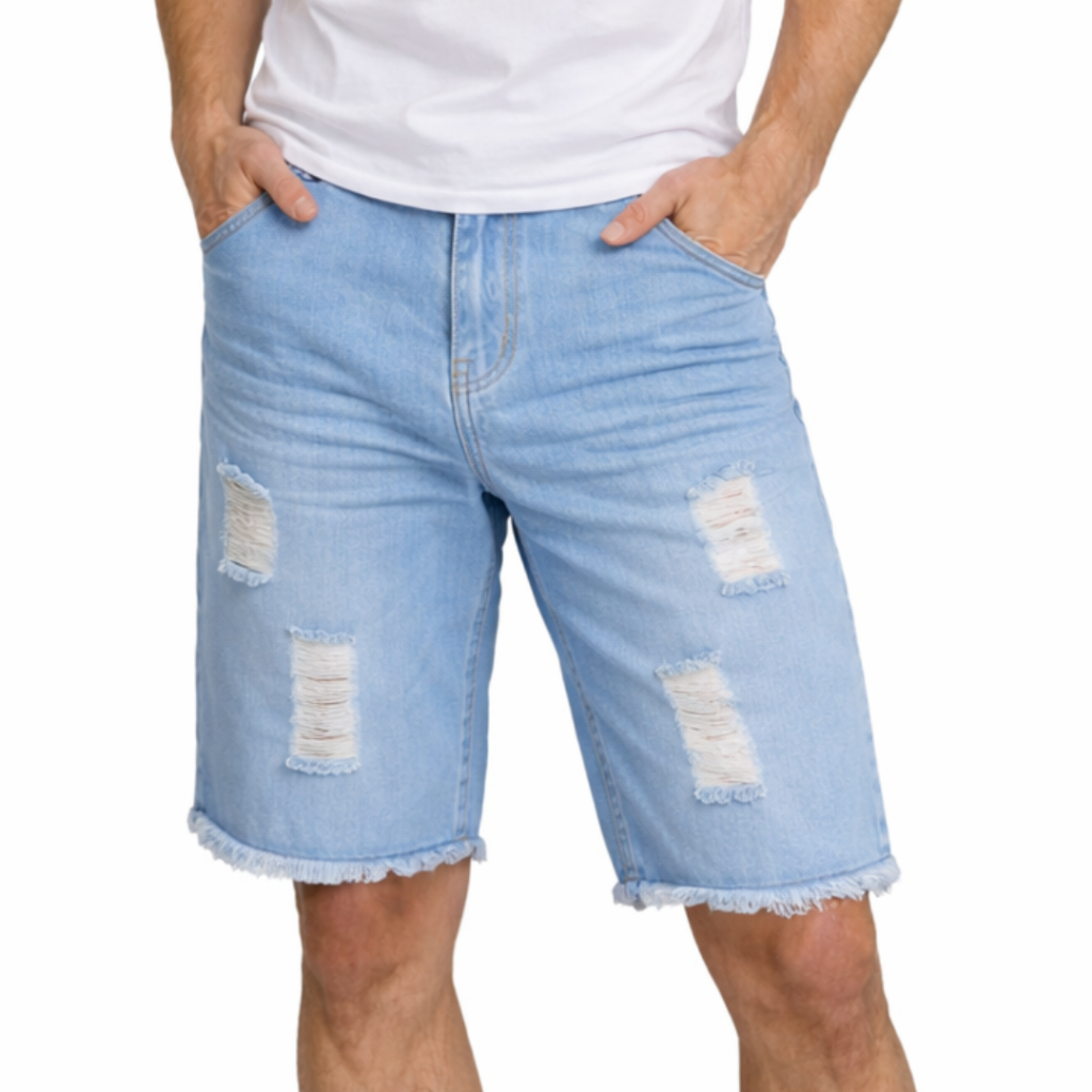 Shorts Jeans Masculino Slim Fit  Bermuda Jeans Premium Elastano Conforto Moda Casual 36 ao 48