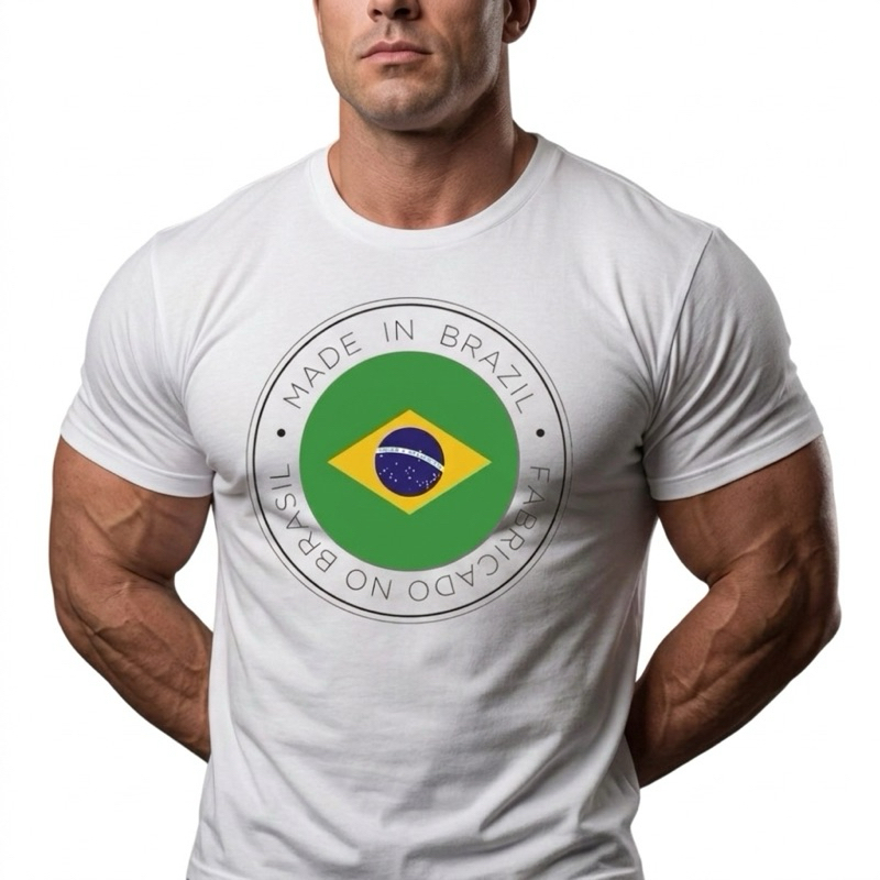 Camiseta Dry Fit Brasil Torcida Unissex Brasil Copa Do Mundo 2026