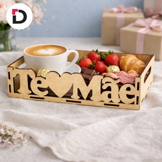 Kit Unidades De Bandeja Em MDF "Te amo mãe" Lembrancinha decorativa para as mães / Cesta de Presente dia das mães em Oferta na Shopee