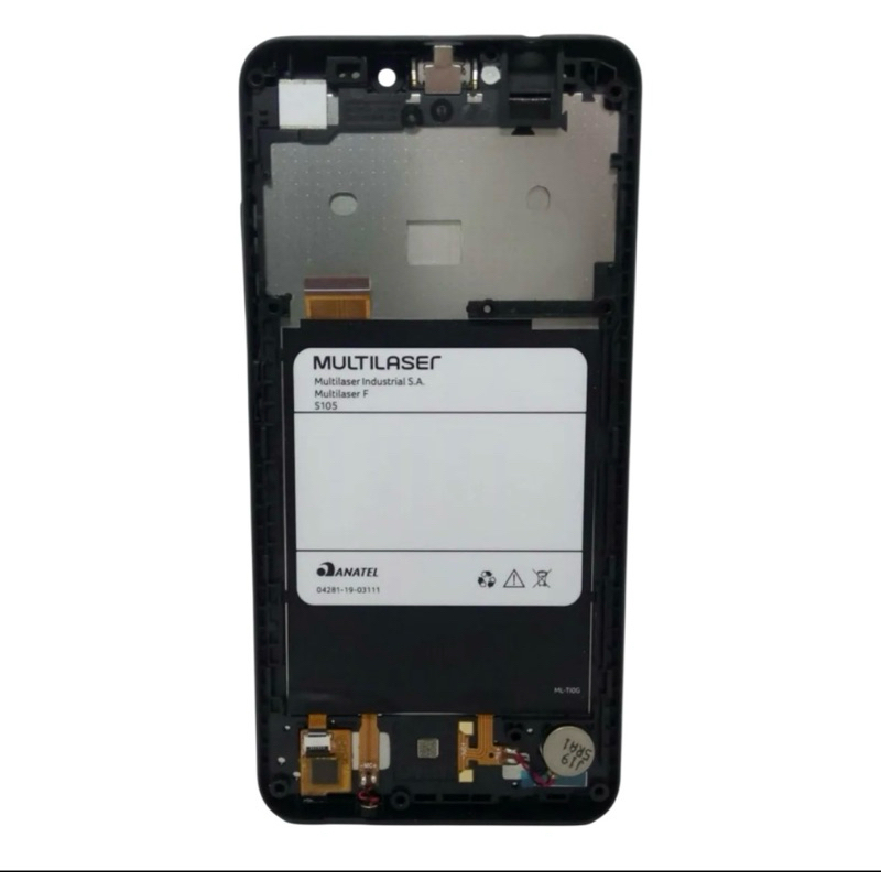 Kit Tela Multilaser F S105 Frontal completo Touch Lcd Display Aro rose