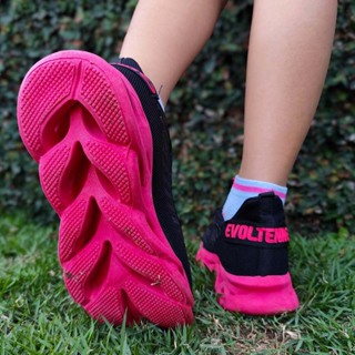 Tênis Infantil Feminino Promoção Pink e Preto Ajuste Calce Facil Confortavel Promoção Exclusiva em Oferta na Shopee