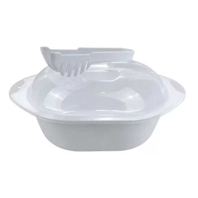 Jogo de Saladeira  3 Litros Salada Legumes Plástica com Tampa Pegador