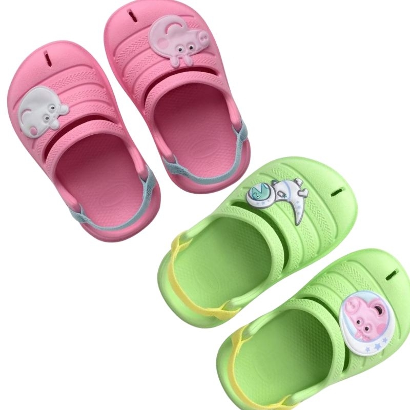 Clog Havaianas infantil Peppa Pig e George Confortável