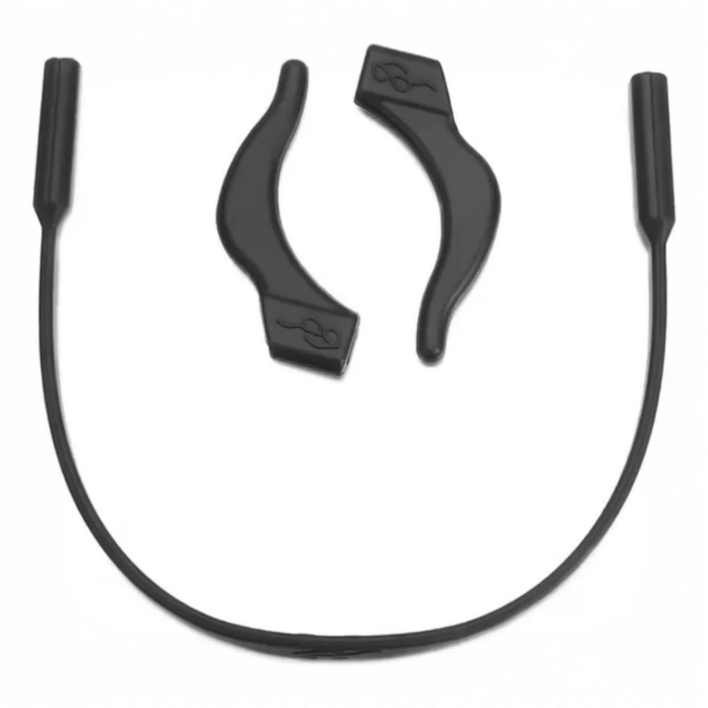 01 Cordão de Silicone Infantil + Par de Ganchos Trava Óculos