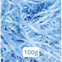 Palha de Papel Seda Azul Claro - 100g