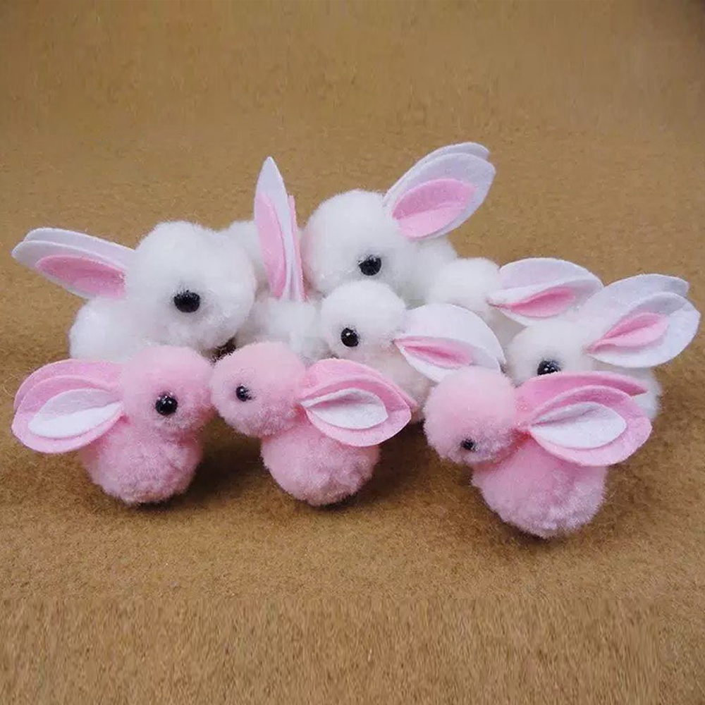 Coelho Pompom Pelúcia 40mm/45mm - Cores Diversas - Com 5-35 Unidades em Oferta na Shopee