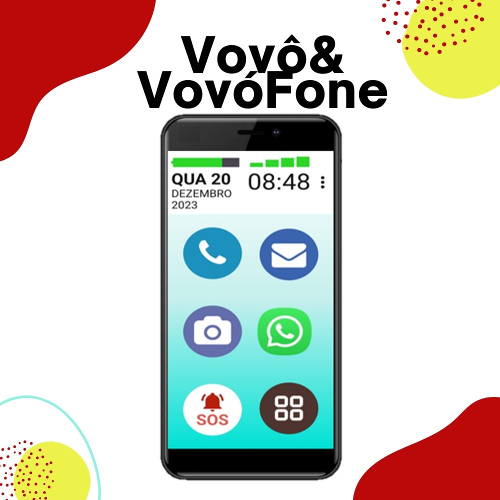 CELULAR DO IDOSO VOVÔ&VOVÓFONE 32GB FÁCIL USO TELA 5