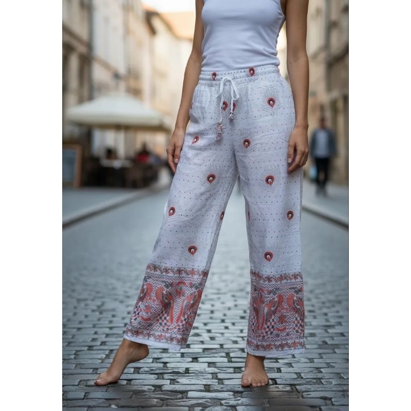Calça indiana pantalona unissex thai yoga importadas