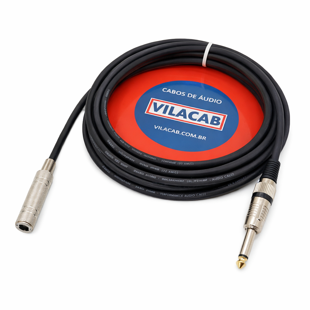 Extensão  P10 Macho / Jack P10 Femea Mono 5 Metros em Oferta na Shopee