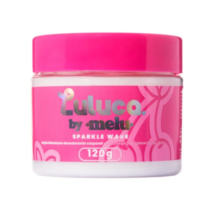Loção Hidratante Desodorante Corporal Sparkle Wave Wild Cherry Luluca - Melu Ruby Rose