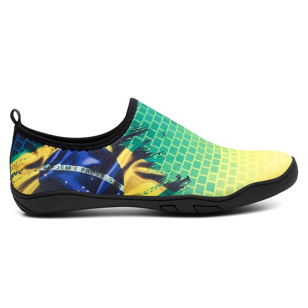 Sapatilha Copa Do Mundo Tênis Esportivo Lançamento Aquático Neoprene Cachoeira Beach Brasil Náutica Leve Seca Rápido