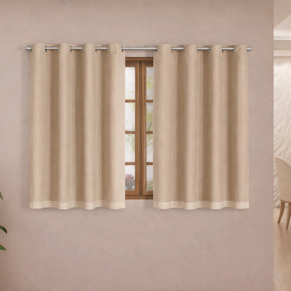 CORTINA BLACKOUT PVC COM VOIL LISO 2,00 DE LARURA X 1,40 ALTURA