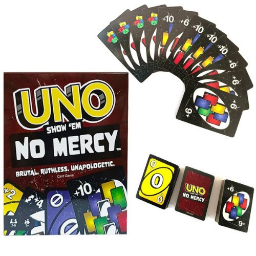 UNO No Mercy Jogo de Cartas 168 Cartas Exclusivas – Diversão para Família e Amigos em Oferta na Shopee