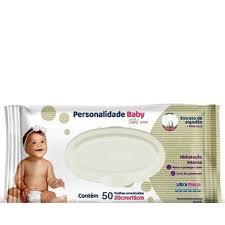 Kit com 4 pacotes Toalhas umedecidas Personalidade Baby 50unidades