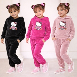Conjunto Infantil Veludo Menina Macio Inverno em Oferta na Shopee