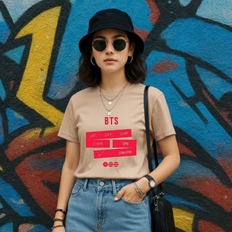 CAMISETA BTS BLUSA FEMININA JHOPE JUNGKOOK JIMIN TAEHYUNG RM JIN SUGA ARIRANG