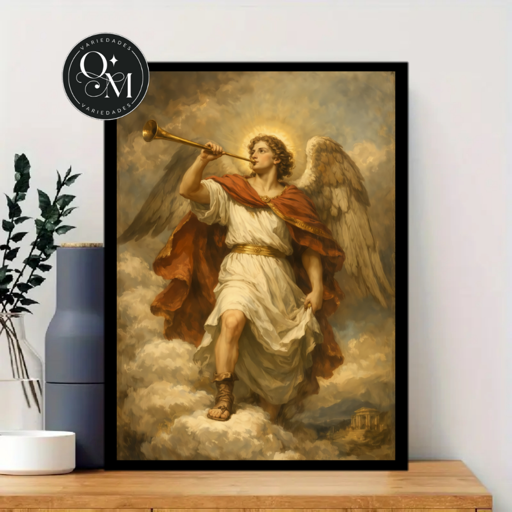 Quadro Decorativo Sala Religioso Mensageiro Deus São Gabriel Arcanjo Varios Tamanhos Modelos 1 Peça
