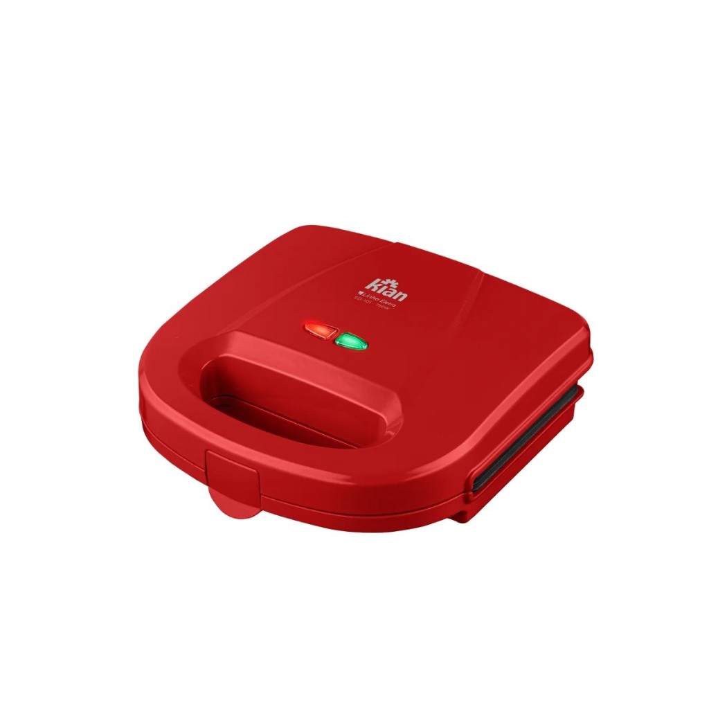 KIAN SANDUICHEIRA GRILL ANTIADERENTE VERMELHO 750W - 127V em Oferta na Shopee