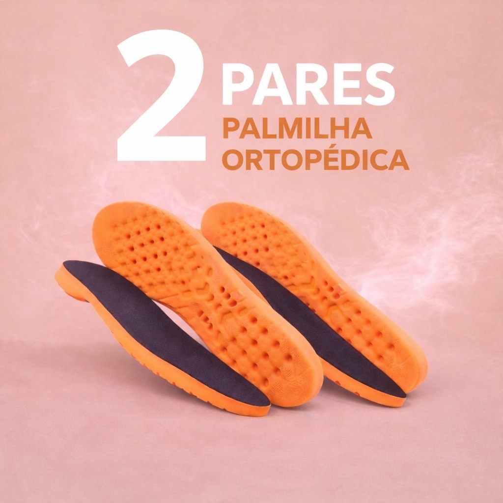 Kits Palmilha a Gel Ortopedica Confortavel Dores nos Pés Ideal Trabalho e lazer Dia a Dia