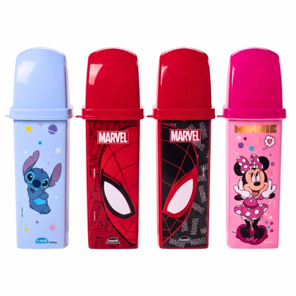 Dental Case Estojo Porta Escova Pasta De Dente  Lápis Talheres Personagens Plasútil