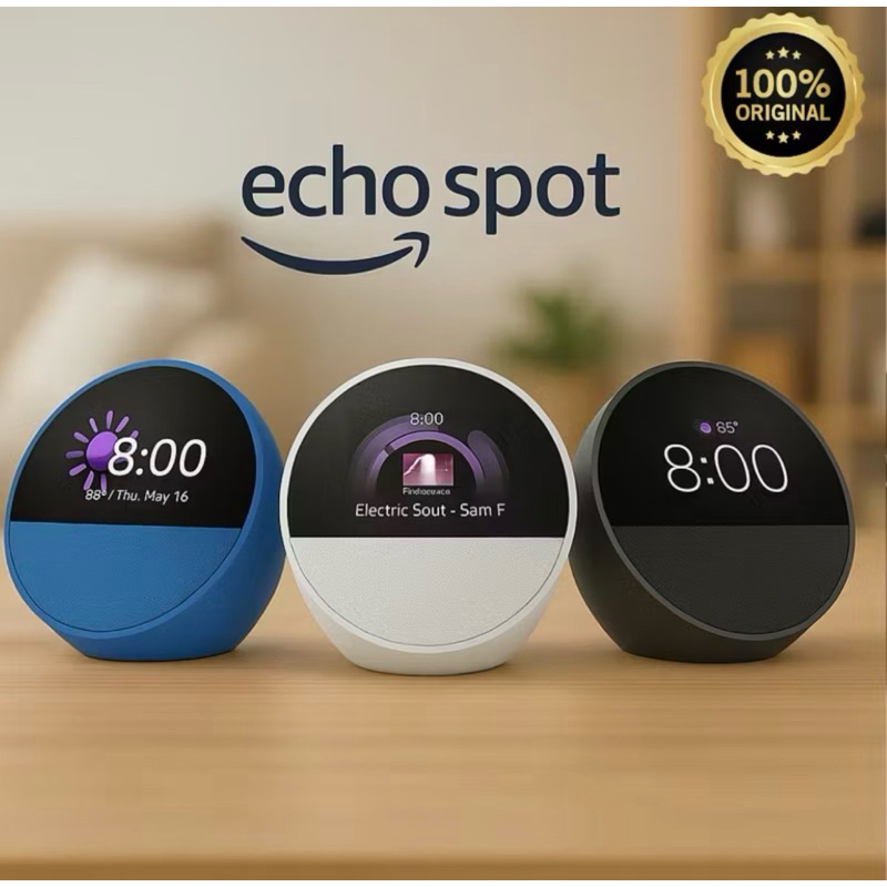 Nova Alexa Echo Spot 2025 Com Relógio em Oferta na Shopee