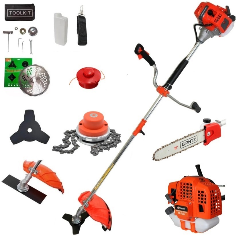 Roçadeira Multifuncional 6 X 1 a Gasolina 3hp - 75 Cilindradas - Motopoda poda tudo